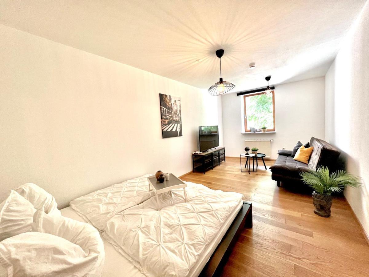 Wohnung In Augsburg - Innenstadt Bagian luar foto